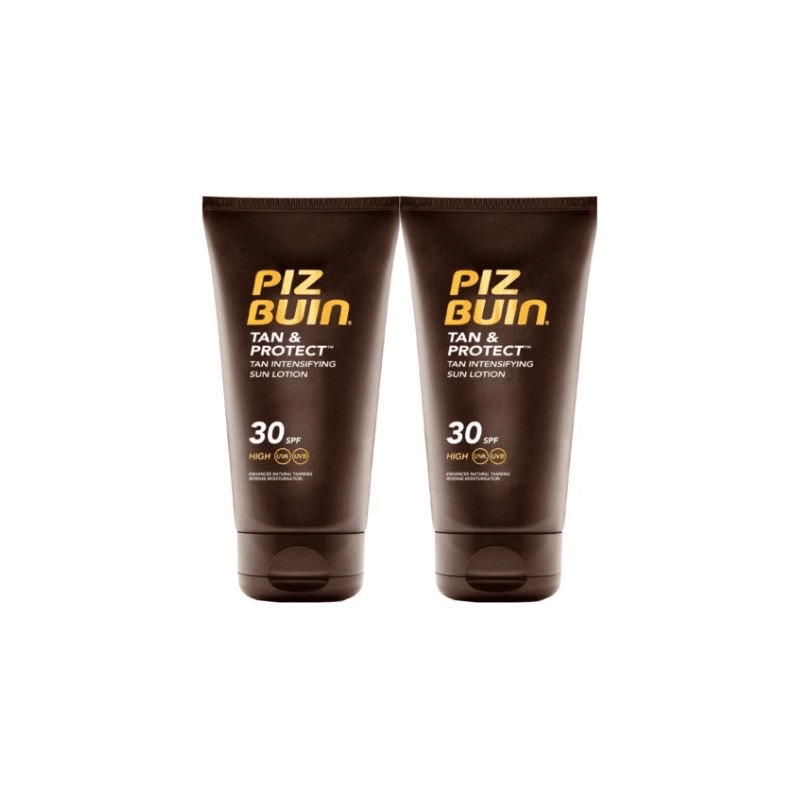 Piz Buin Tan & Protect Loção SPF30 Solar Intensificador de Bronzeado 2x150ml Piz Buin Tan & Protect Loção SPF30 Solar Intensificador de Bronzeado 2x150ml
