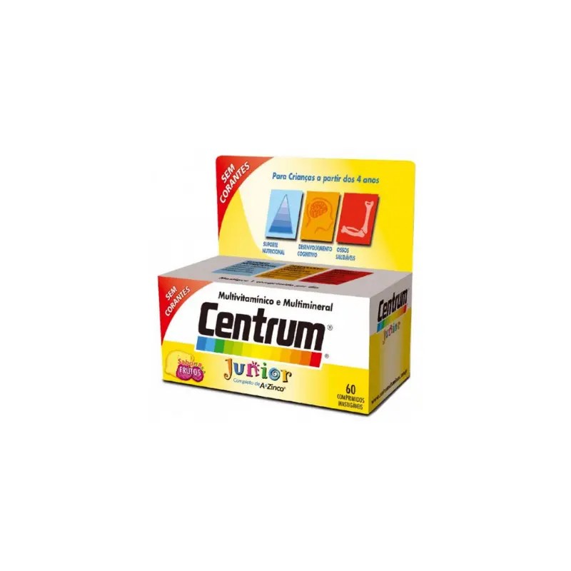 Centrum Junior x60 Comprimidos Mastigáveis Centrum Junior x60 Comprimidos Mastigáveis