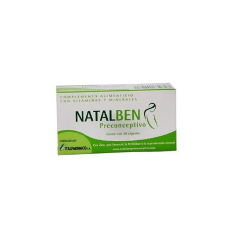 Natalben Pré-concepção x30 Cápsulas Natalben Pré-concepção x30 Cápsulas