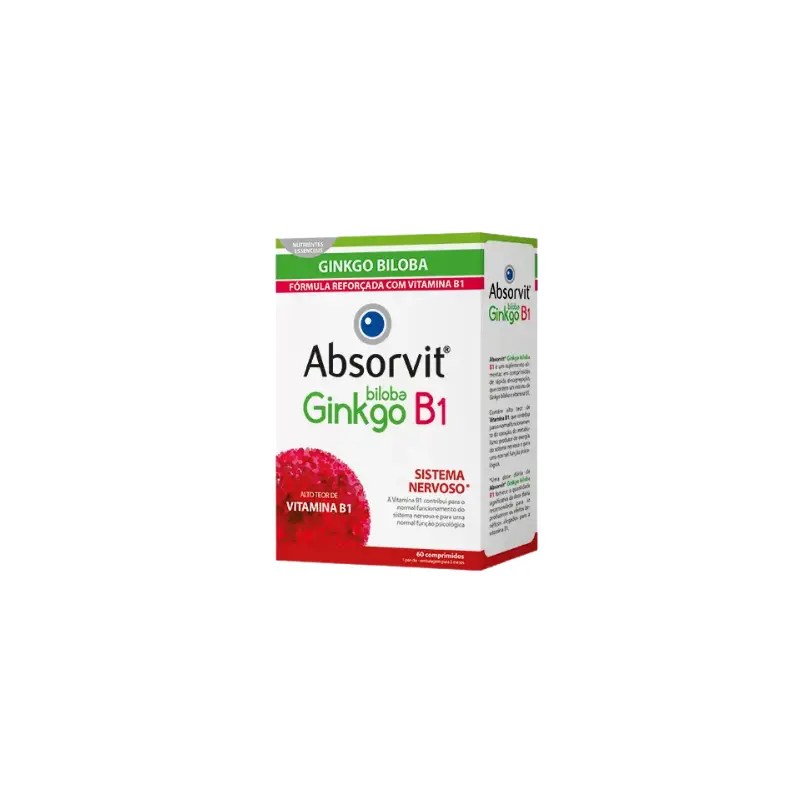 Absorvit Ginkgo + B1 60 Comprimidos Absorvit Ginkgo + B1 60 Comprimidos