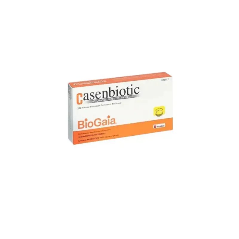 Casenbiotic x30 comprimidos mastigáveis limão Casenbiotic x30 comprimidos mastigáveis limão