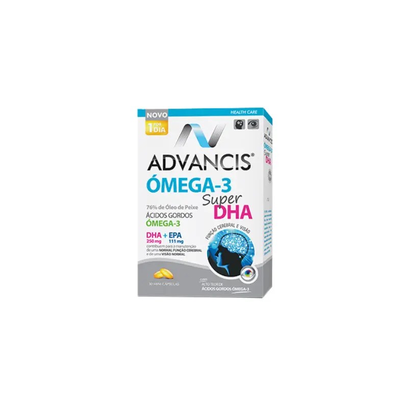 Advancis Ómega 3 Super DHA 30 Mini-Cápsulas Advancis Ómega 3 Super DHA 30 Mini-Cápsulas