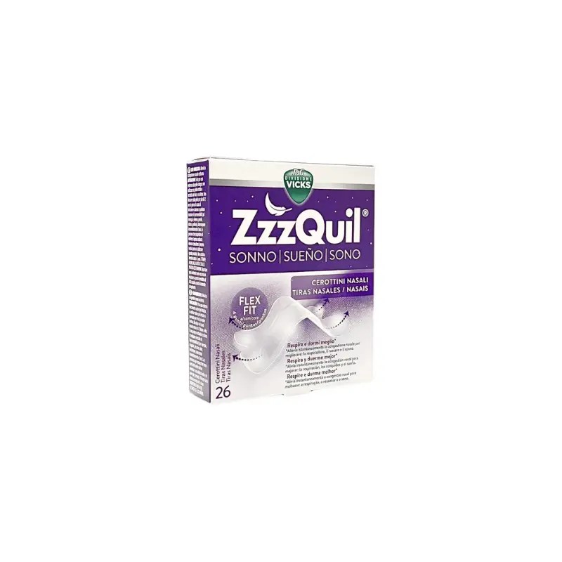 ZzzQuil Sono x26 Tiras Nasais ZzzQuil Sono x26 Tiras Nasais