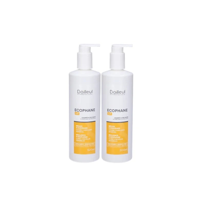 Ecophane Soft Champô Ultra Suave 2x500ml Ecophane Soft Champô Ultra Suave 2x500ml