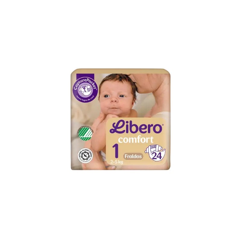 Libero Comfort Fraldas Tamanho 1 2-5Kg X24 Libero Comfort Fraldas Tamanho 1 2-5Kg X24