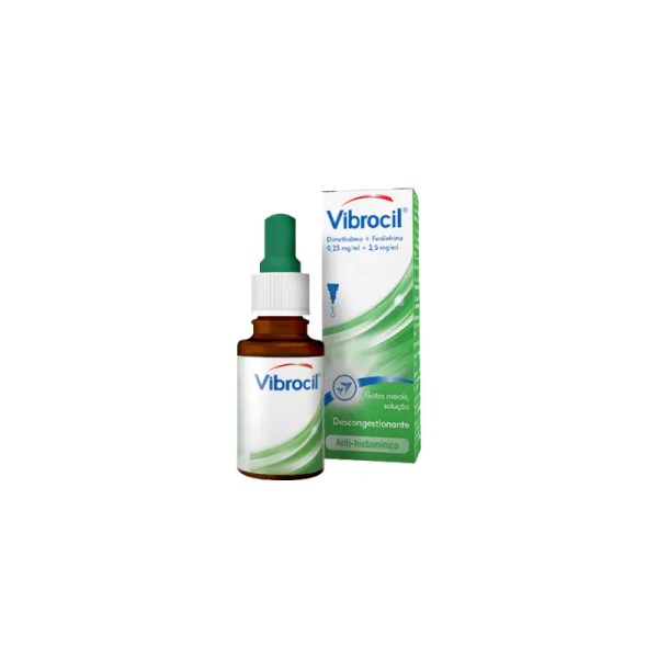 Vibrocil 0.25mg/ml + 2.5mg/ml Gotas Nasal 15ml Vibrocil 0.25mg/ml + 2.5mg/ml Gotas Nasal 15ml