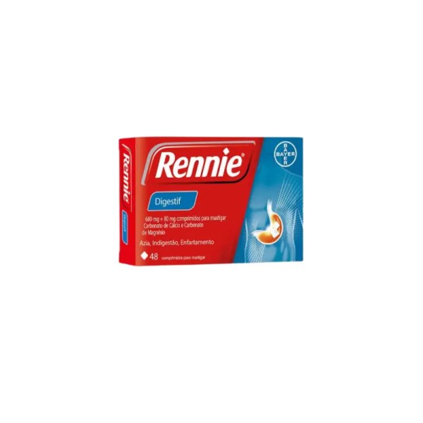 Rennie Digestif 680/80 mg x48 Comprimidos Rennie Digestif 680/80 mg x48 Comprimidos