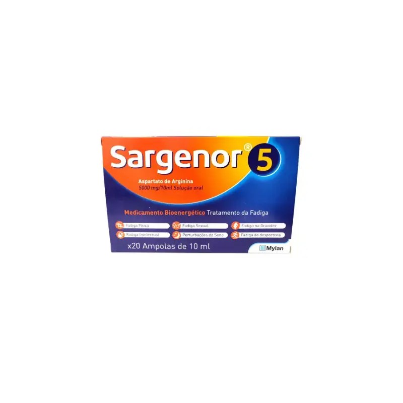 Sargenor 5 5000 mg/10 ml x20 amp beb