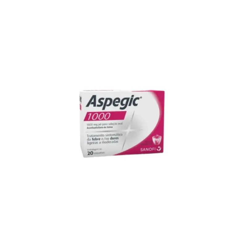 Aspegic 1000 – 1800 mg x 20 pó solução oral saquetas Aspegic 1000 – 1800 mg x 20 pó solução oral saquetas