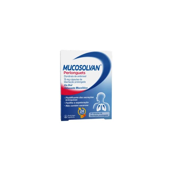 Mucosolvan Tosse Perlonguets 75mg x20 Cápsulas Mucosolvan Tosse Perlonguets 75mg x20 Cápsulas