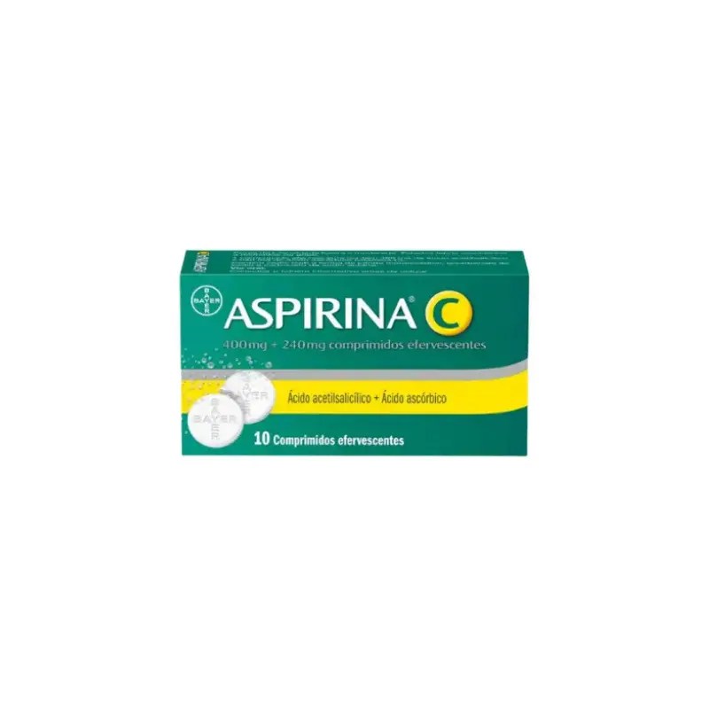 Aspirina C 400/240 mg x 10 comprimidos efervescentes Aspirina C 400/240 mg x 10 comprimidos efervescentes