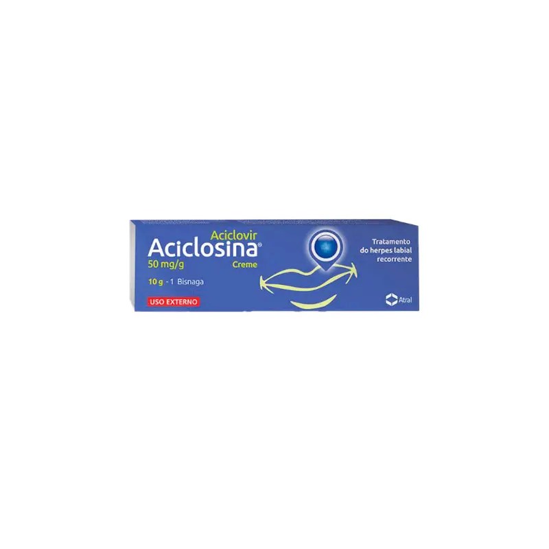 Aciclosina 50 mg/g-2 g x 1 creme bisnaga
