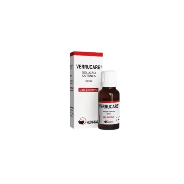 Verrucare , 5 mg/ml + 100 mg/ml Frasco 20 ml Sol cutan Verrucare , 5 mg/ml + 100 mg/ml Frasco 20 ml Sol cutan
