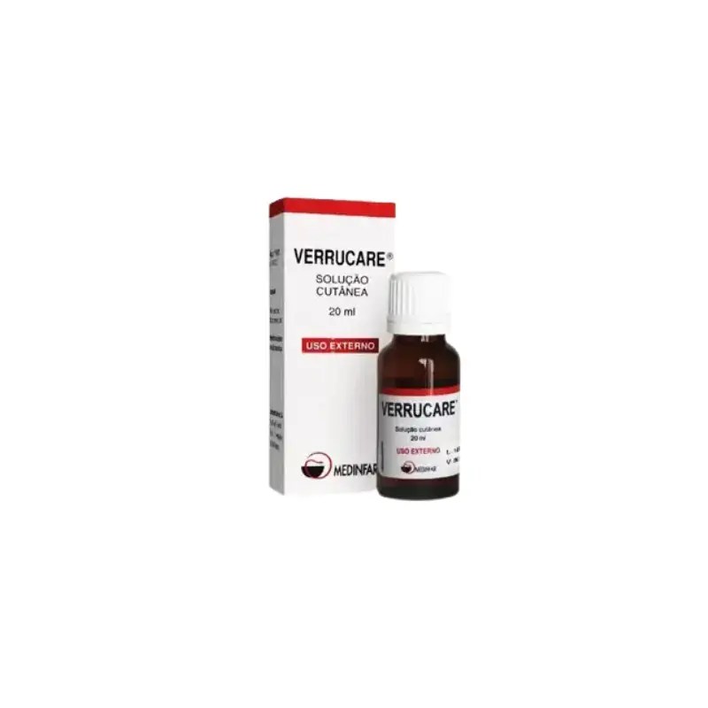 Verrucare , 5 mg/ml + 100 mg/ml Frasco 20 ml Sol cutan Verrucare , 5 mg/ml + 100 mg/ml Frasco 20 ml Sol cutan
