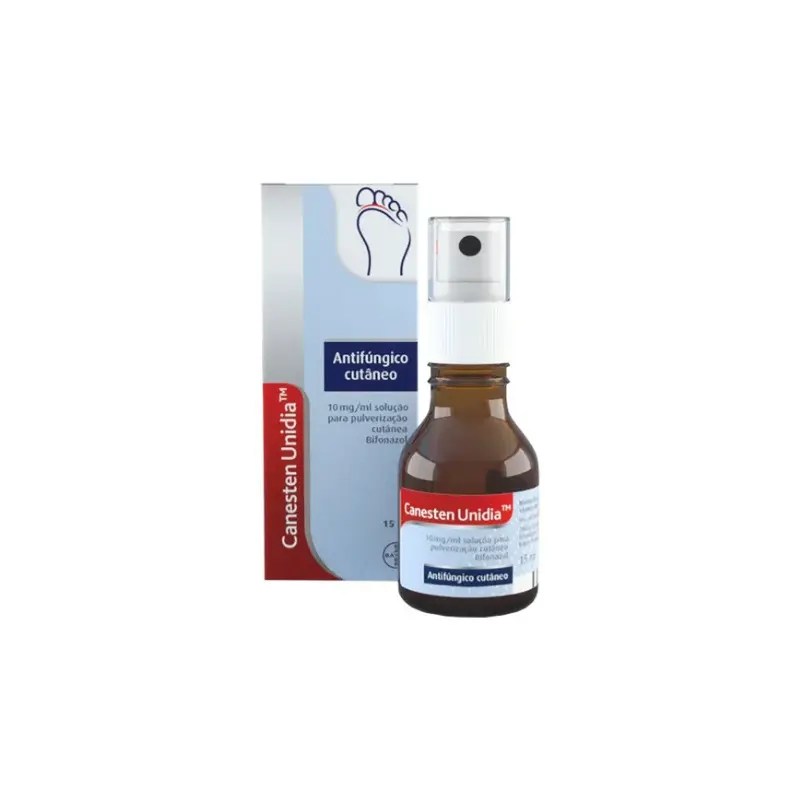Canesten Unidia 10 mg/ml Solução pulv. cutânea 15ml