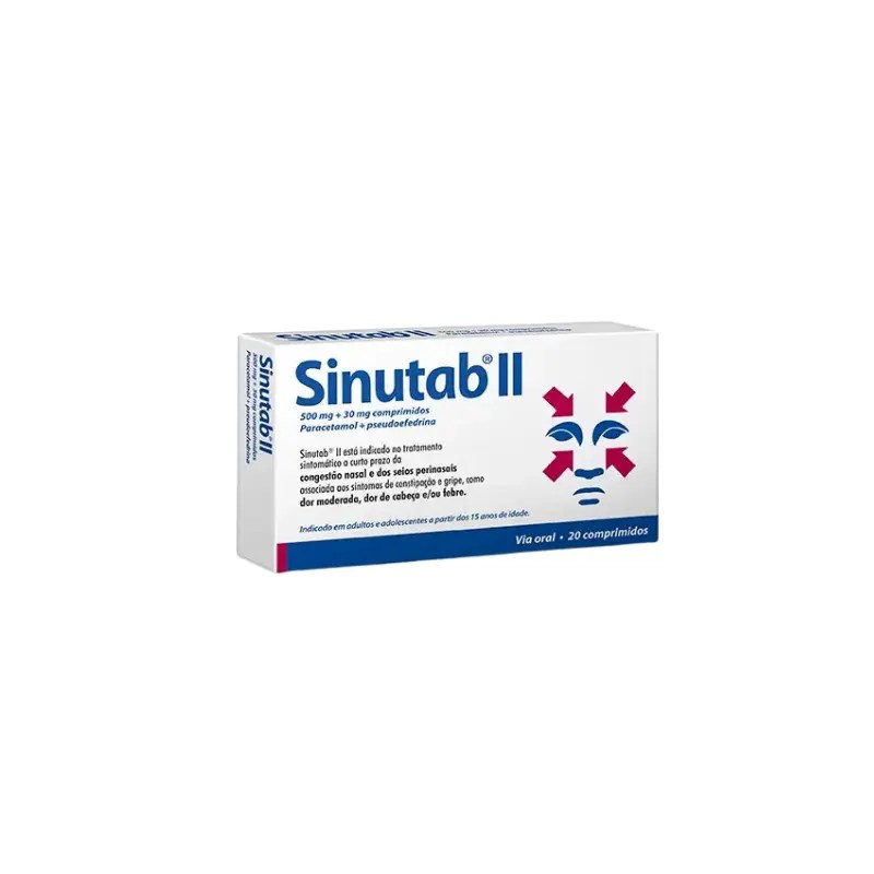 Sinutab II 500 30 mg x20 comprimidos