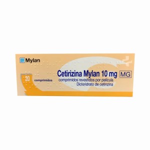 Cetirizina Mylan MG, 10 mg x 20 comp rev Cetirizina Mylan MG, 10 mg x 20 comp rev