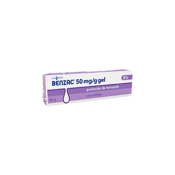 Benzac 5 , 50 mg/g Bisnaga 40 g Gel Benzac 5 , 50 mg/g Bisnaga 40 g Gel