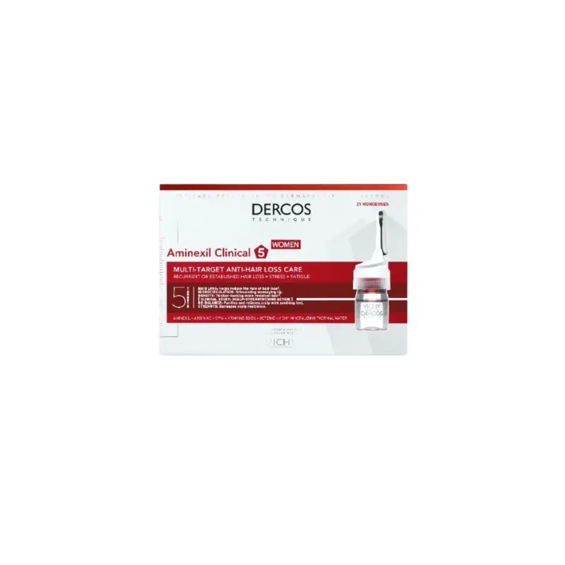 Dercos Aminexil Clinical 5 Ampolas Mulher 21 x6ml Dercos Aminexil Clinical 5 Ampolas Mulher 21 x6ml