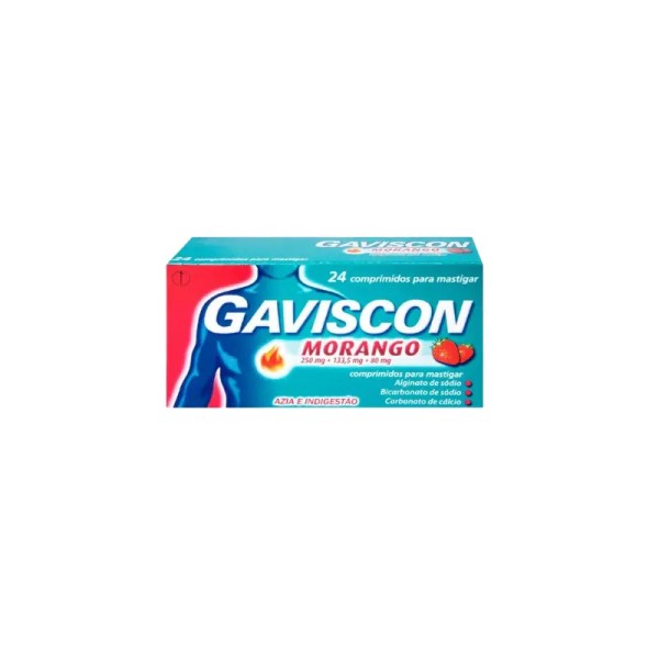 Gaviscon Morango x24 Comprimidos Mastigáveis Gaviscon Morango x24 Comprimidos Mastigáveis
