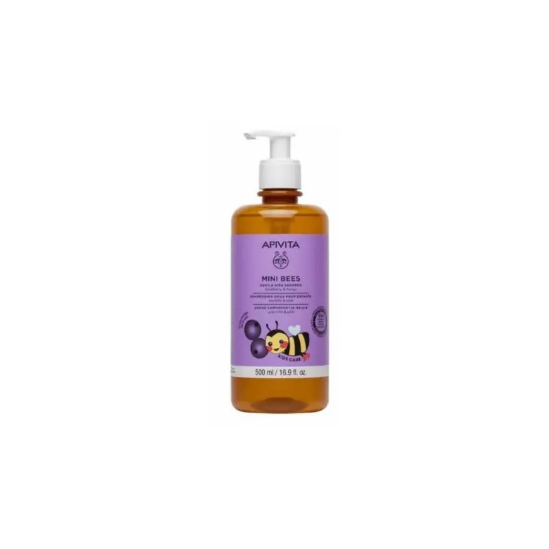 Apivita Mini Bees Gentle Kids Champô Mirtilo / Mel 500ml Apivita Mini Bees Gentle Kids Champô Mirtilo / Mel 500ml