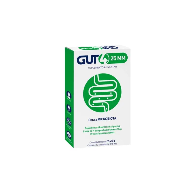 Gut4 25 mg Cápsulas X30