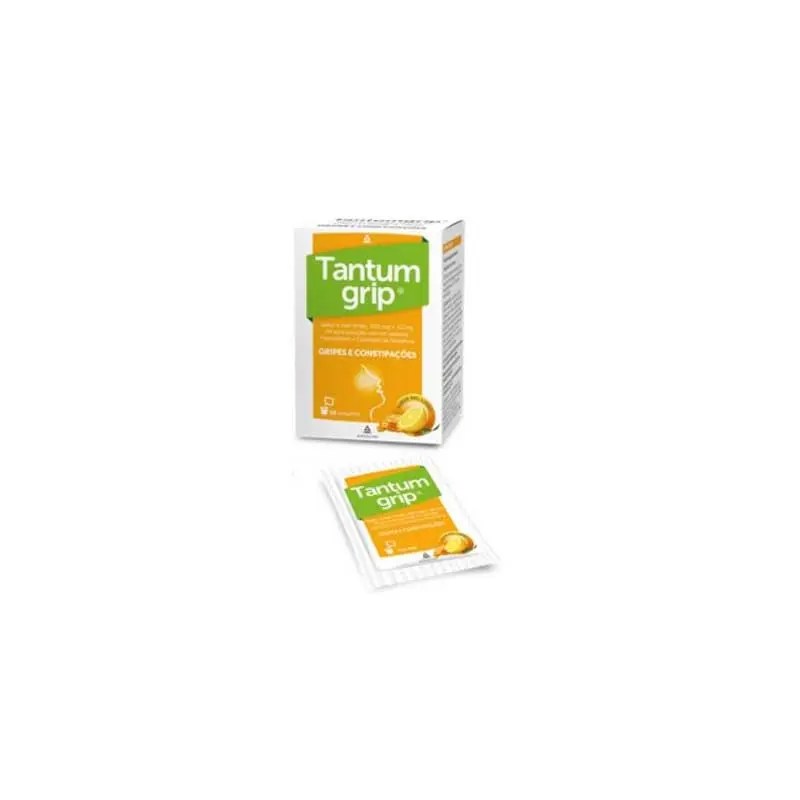 Tantumgrip sabor a mel-limão, 600/10 mg x 10 pó sol oral saq