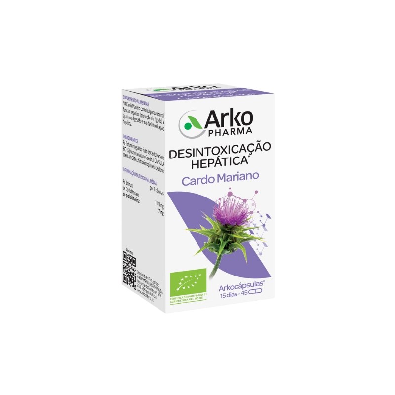 Arkocápsulas Cardo Mariano BIO 45 cáps