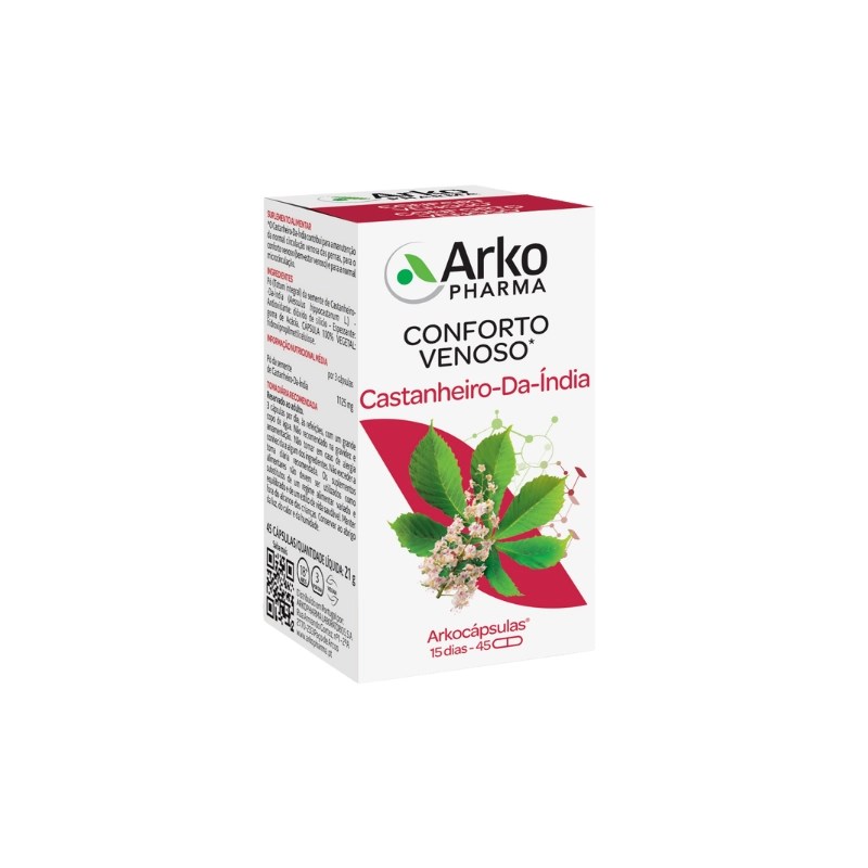 Arkocápsulas Castanheiro India BIO 45 cáps