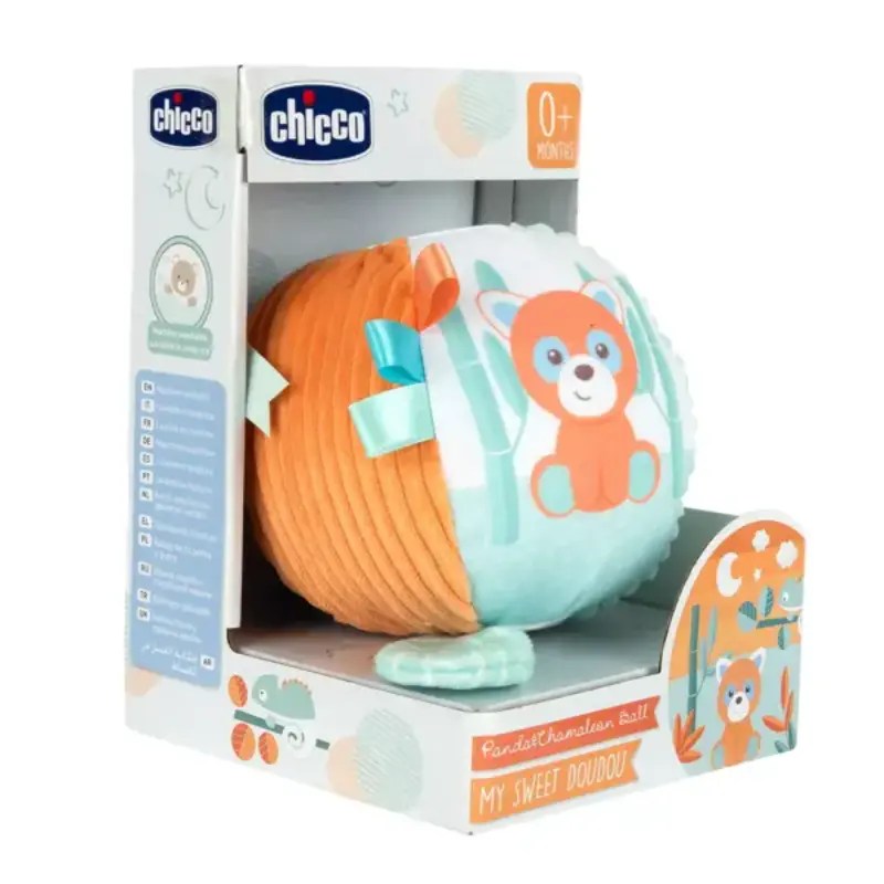 Chicco Minha Primeira Bola Suave Panda e Camaleão +0m