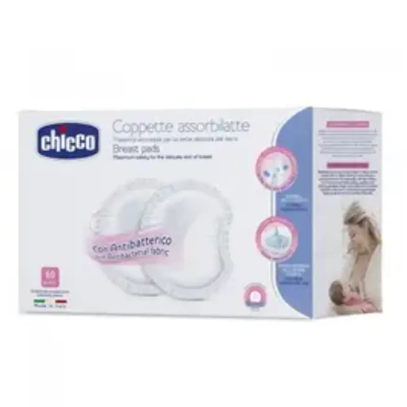 Discos absorventes antibacterianos Chicco 60 unidades