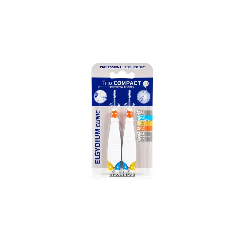 ELGYDIUM CLINIC Trio Compact Vermelho (ISO 4/4/4) – Escovilhões