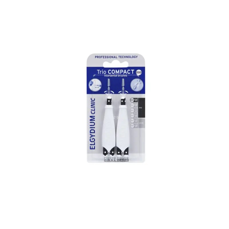 ELGYDIUM CLINIC Trio Compact Preto (ISO 0/0/0) – Escovilhões