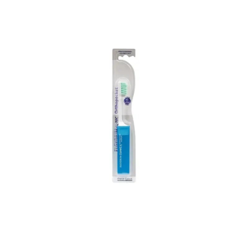Elgydium Clinic Orthopocket Escova de Dentes Ortodôntica Viagem