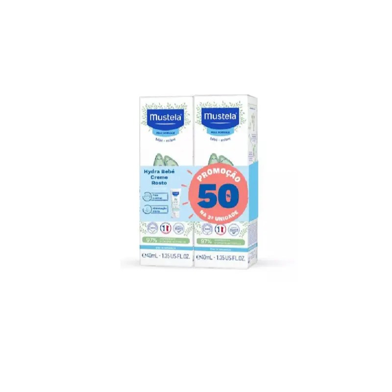 Mustela Pn Hydra Bebe Cr Rosto40Ml Duo