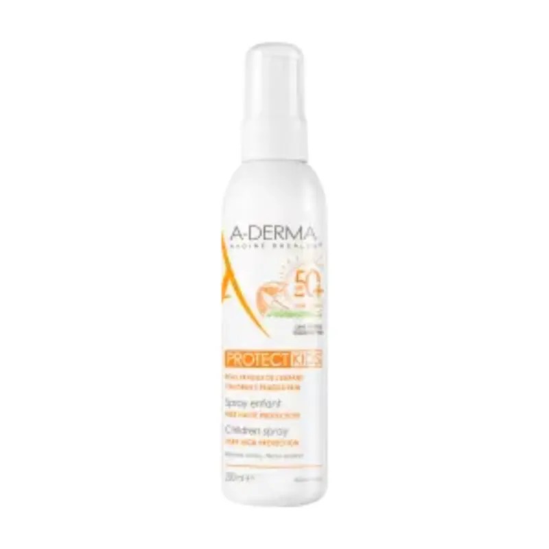 A-Derma SPF 50+ spray solar para crianças