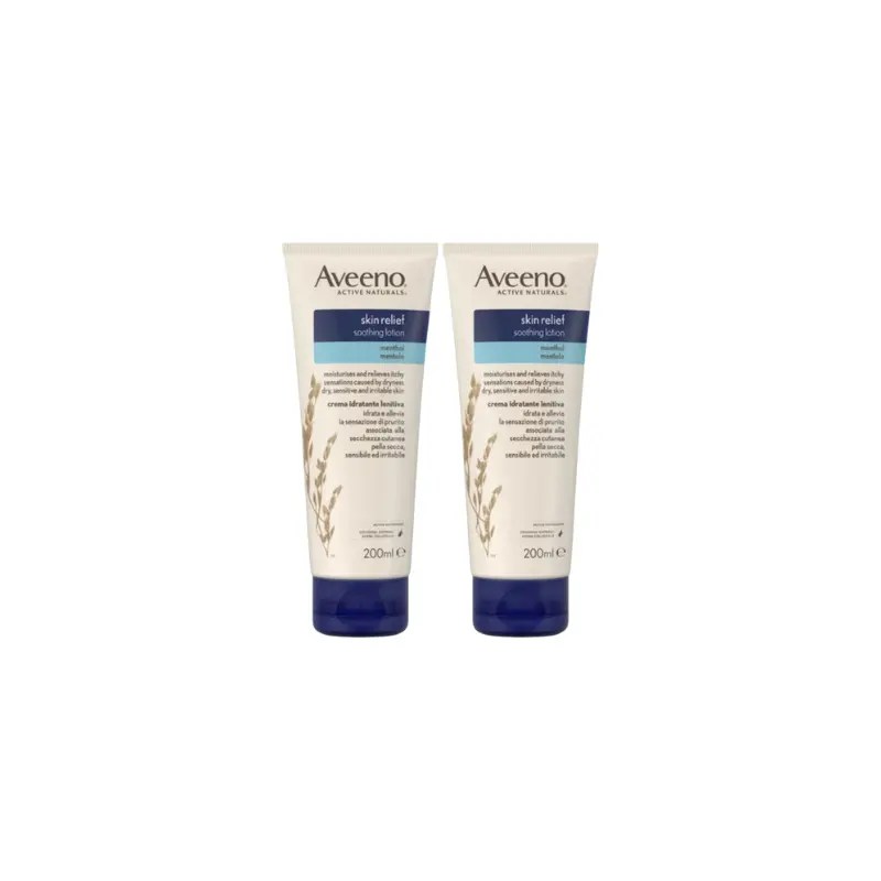 Aveeno Skin Relief Creme Protetor Mentol 2×100 ml