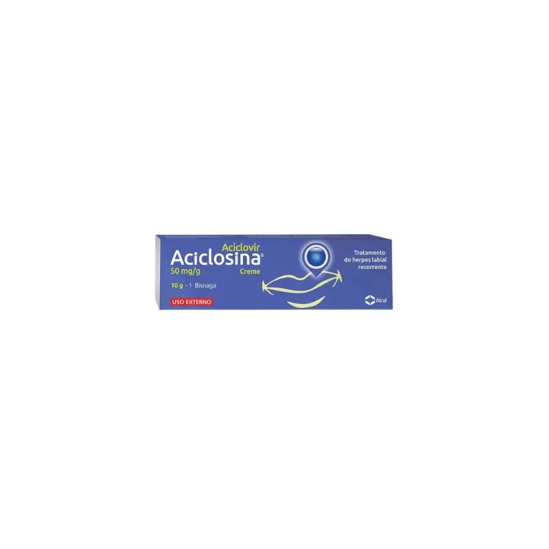 Aciclosina, 50 mg/g-10 g x 1 creme bisnaga