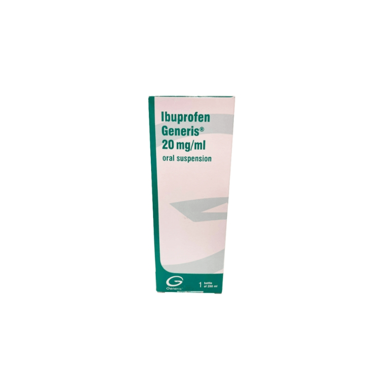 Ibuprofeno Generis 20 mg/ml Suspensão Oral 200 ml