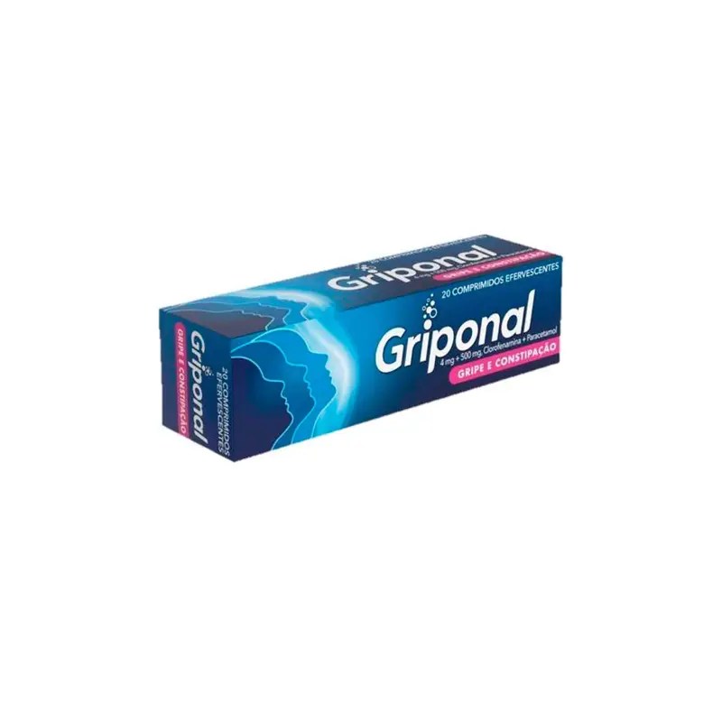 Griponal 4 mg+500 mg x20 Comprimidos Efervescentes