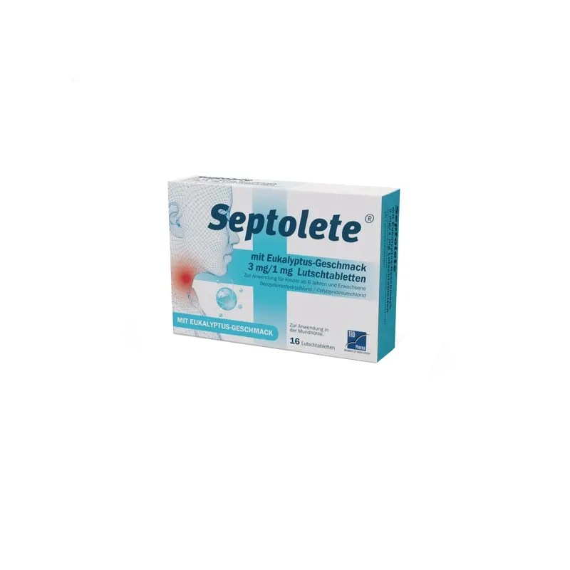 Septolete Duo Eucalipto 3mg + 1mg 16 unidades