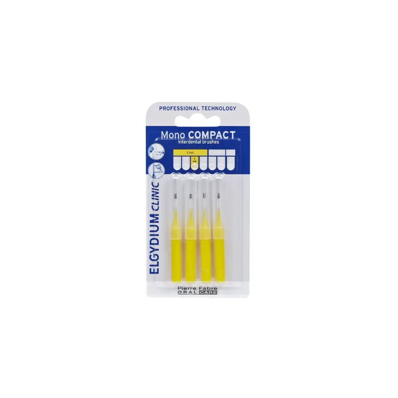 Elgydium Compact Escovilhão Mono Amarelo 4 Unidades