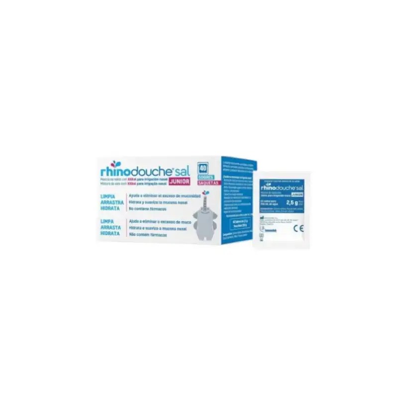 Rhinodouche Sal Junior saquetasLav Nasal 25 g ×40