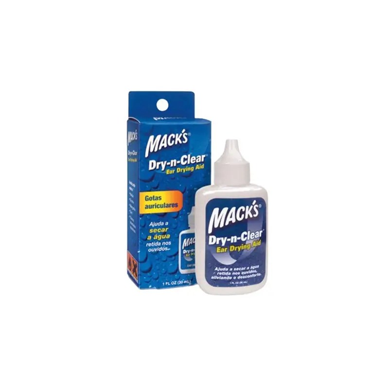 Mack’s Dry N Clear Gotas Limpeza Água Ouvidos 30ml