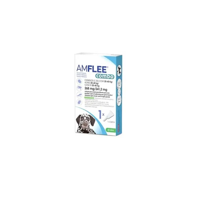 Amflee Combo Cães Grandes 20-40kg 3 pipetas