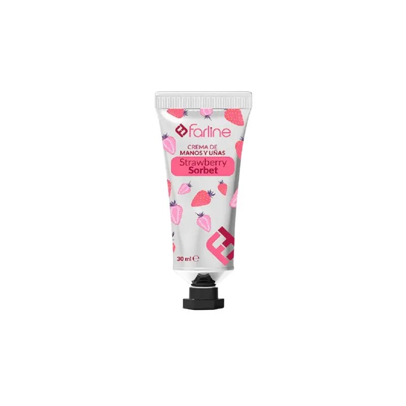 Farline Sorbet Creme mãos Unhas Morango 30ml