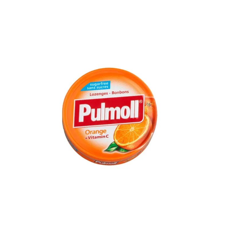 Pulmoll Laranja + Vitamina C Pastilhas Sem Açúcar 45gr