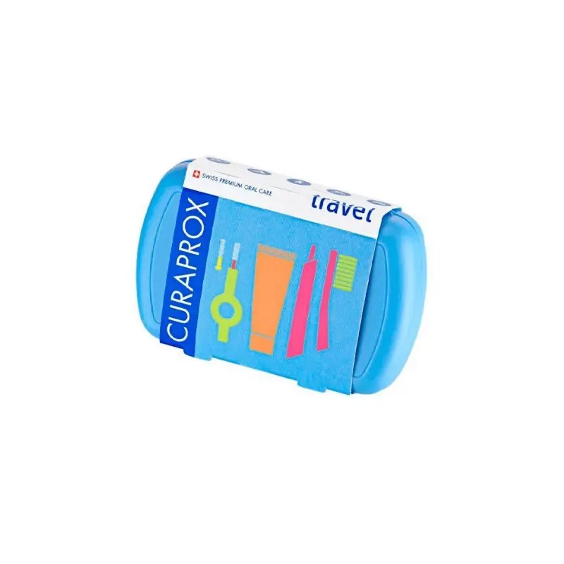 Curaprox Be You Happiness Azul Kit de Viagem