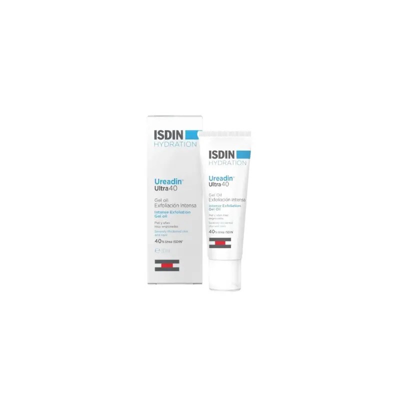 ISDIN Ureadin Ultra40 Gel Oil 30ml – Gel esfoliante para pés com 40% de ureia. Indicado para a pele e unhas espessas