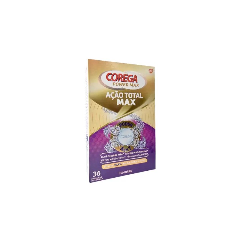Corega Ação Total Max x36 Pastilhas Efervescentes